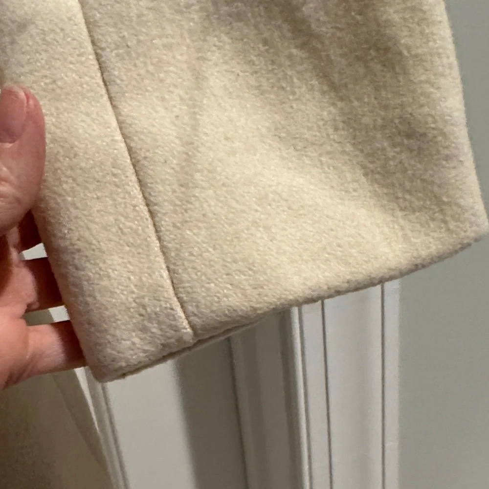 J. Crew Cream Wool winter Coat - Picture 9 of 9